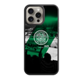 Celtic FC Phone Case For iPhone Samsung Galaxy Pixel - Celtic FC Crest Diagonal Green Stripe Poster