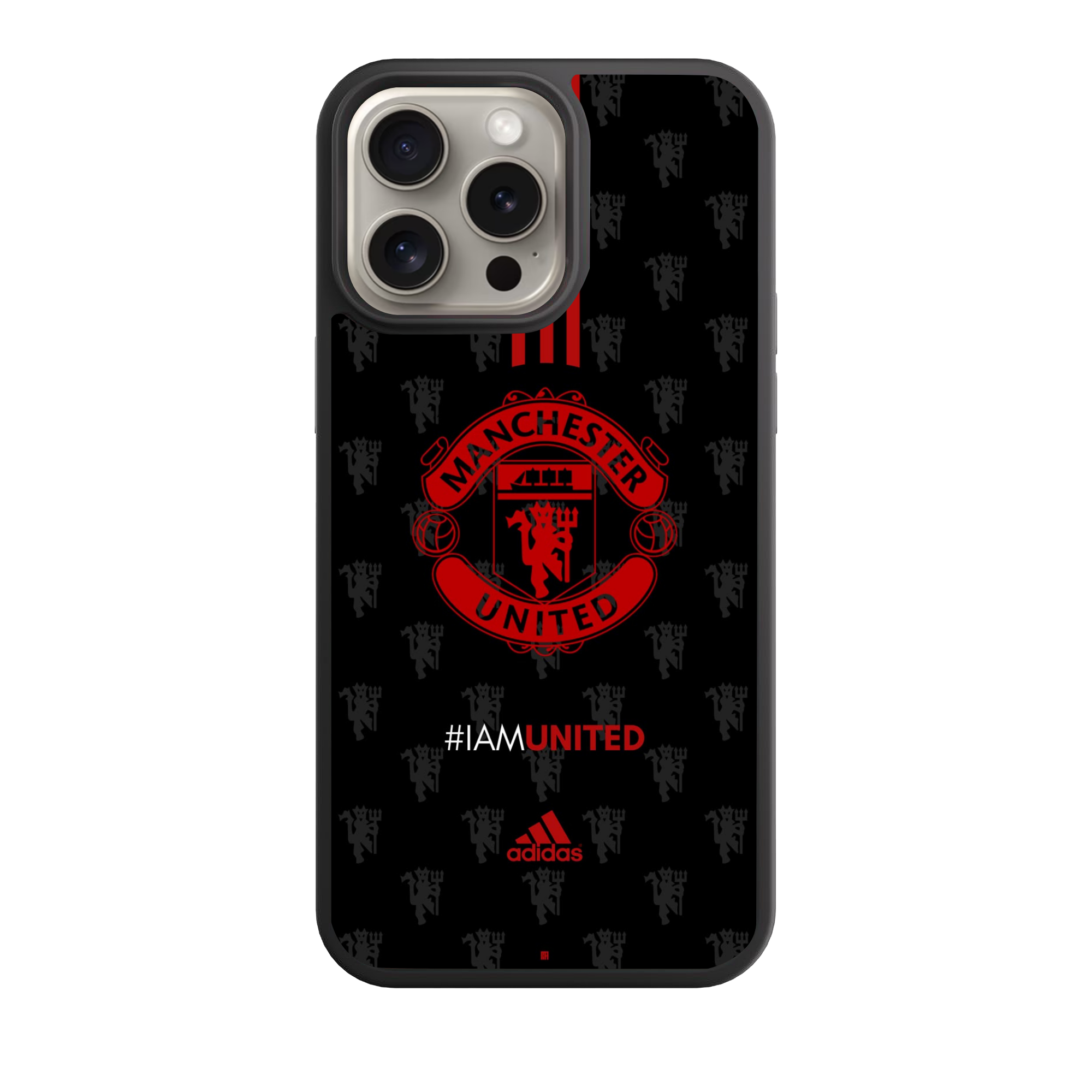 Manchester United FC Phone Case For iPhone Samsung Galaxy Pixel - Manchester United FC IAMUNITED Pattern Poster