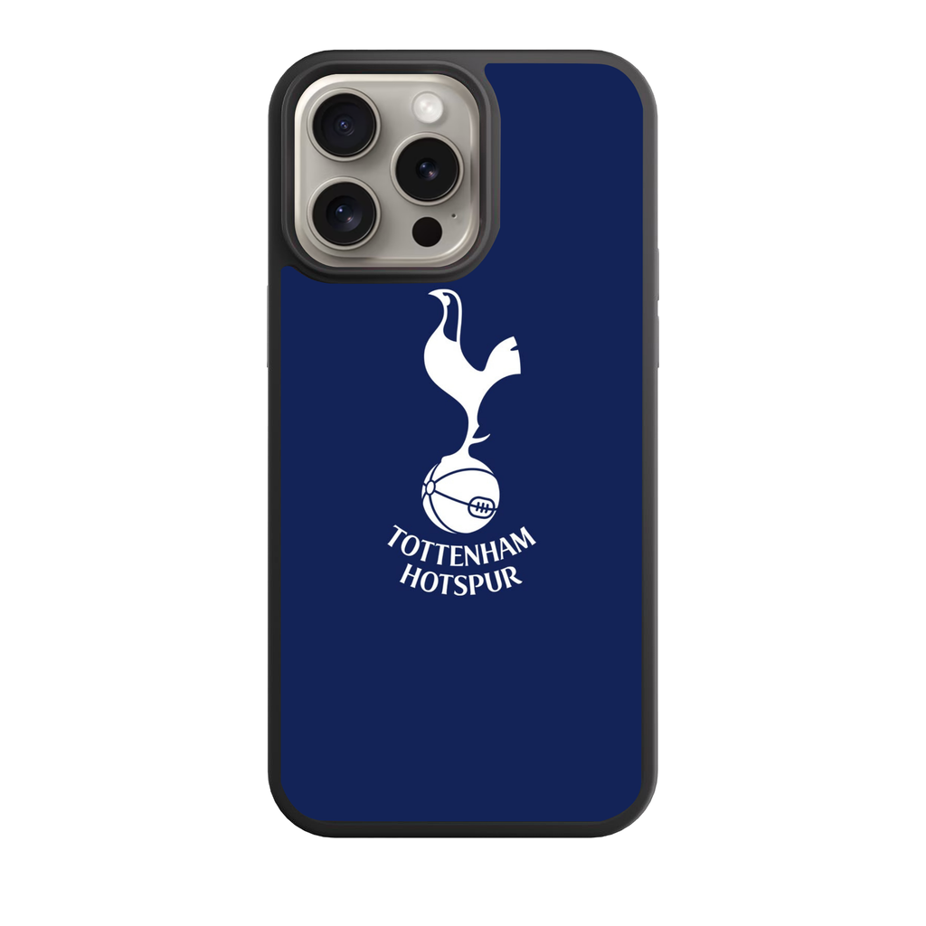 Tottenham Hotspur Phone Case For iPhone Samsung Galaxy Pixel - Tottenham Hotspur Minimalist Crest on Navy Blue Background