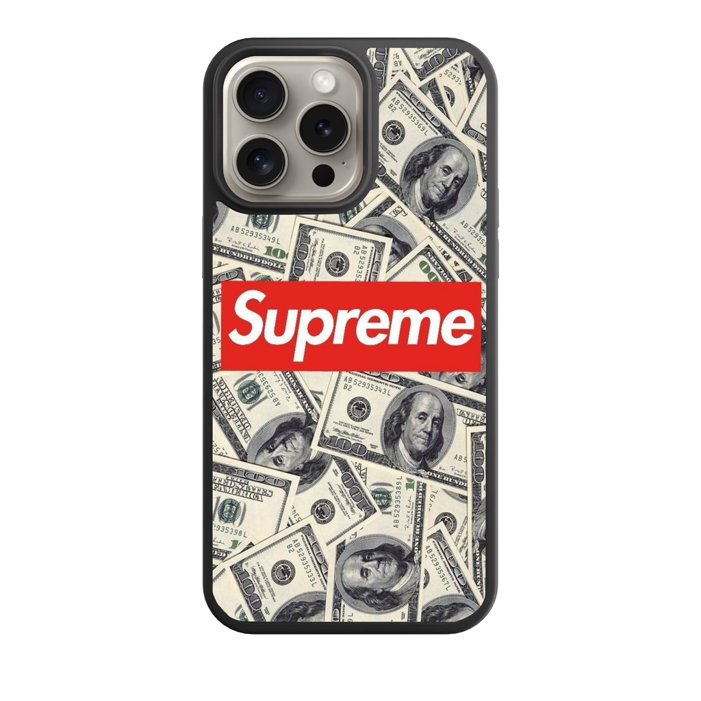 Supreme Phone Case For iPhone Samsung Galaxy Pixel - Supreme Logo On Cash Background