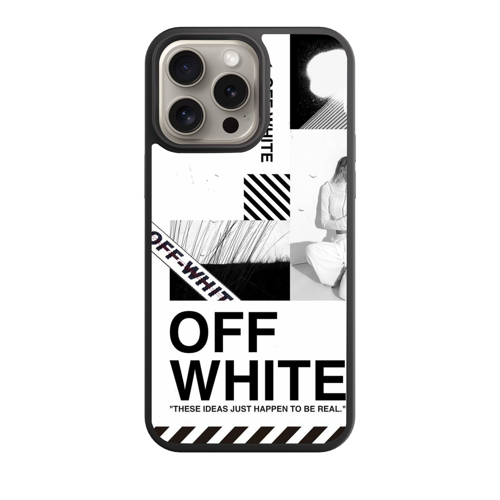 Off White Phone Case For iPhone Samsung Galaxy Pixel - Off White Industrial Collage Art