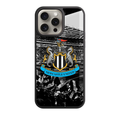 Newcastle United FC Phone Case For iPhone Samsung Galaxy Pixel - Newcastle United FC Crest On St James Park Crowd Background