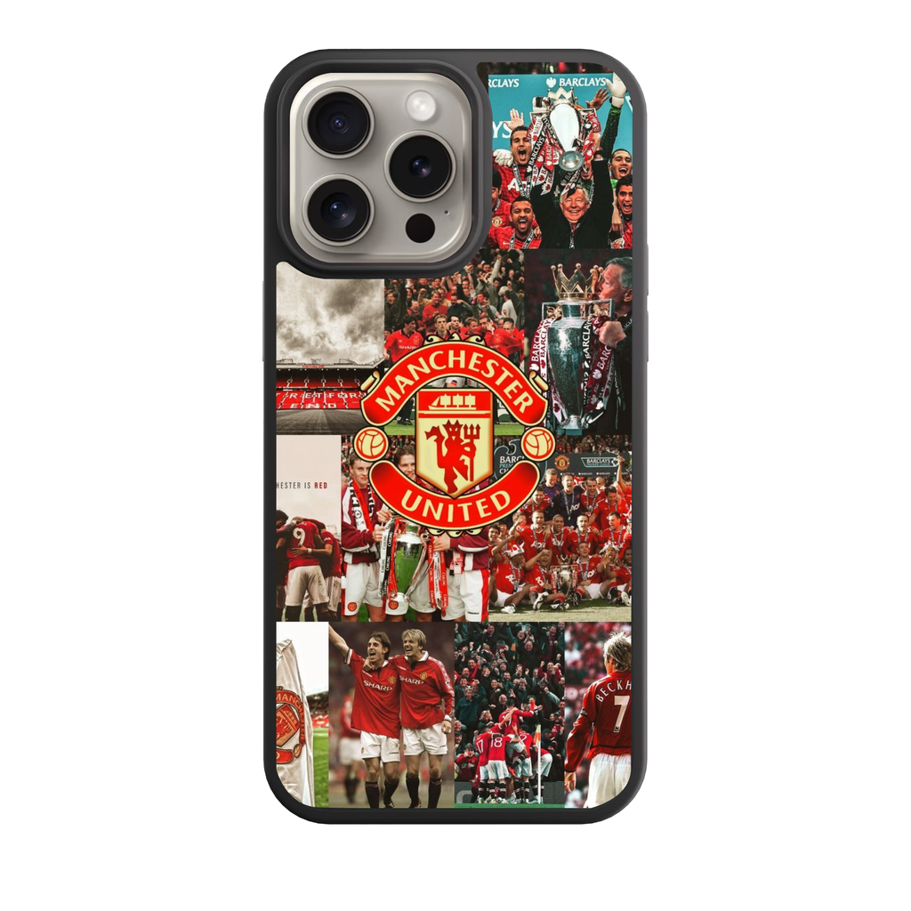 Manchester United FC Phone Case For iPhone Samsung Galaxy Pixel - Manchester United FC Legendary Moments History Collage Art