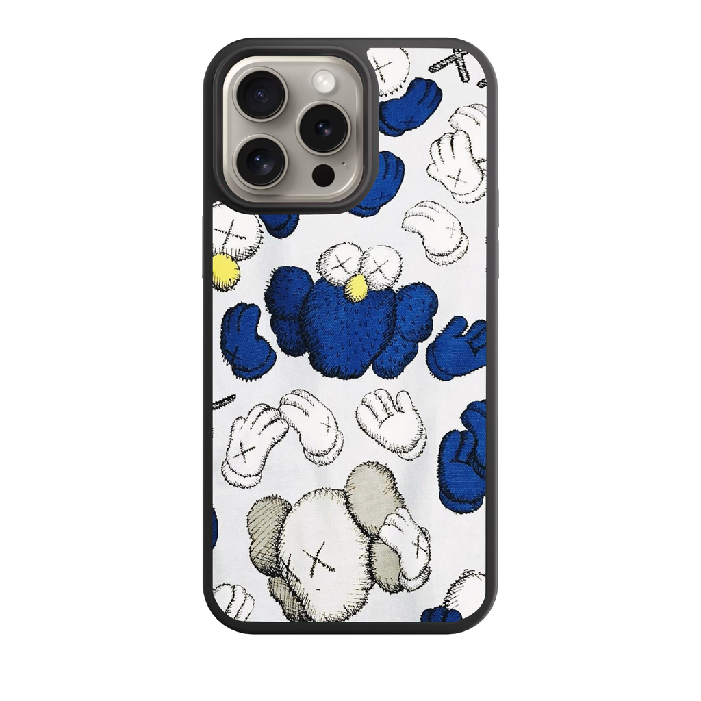 Kaws Sesame Street Phone Case For iPhone Samsung Galaxy Pixel - Kaws Sesame Street Cookie Monster BFF Seeing Watching Poster