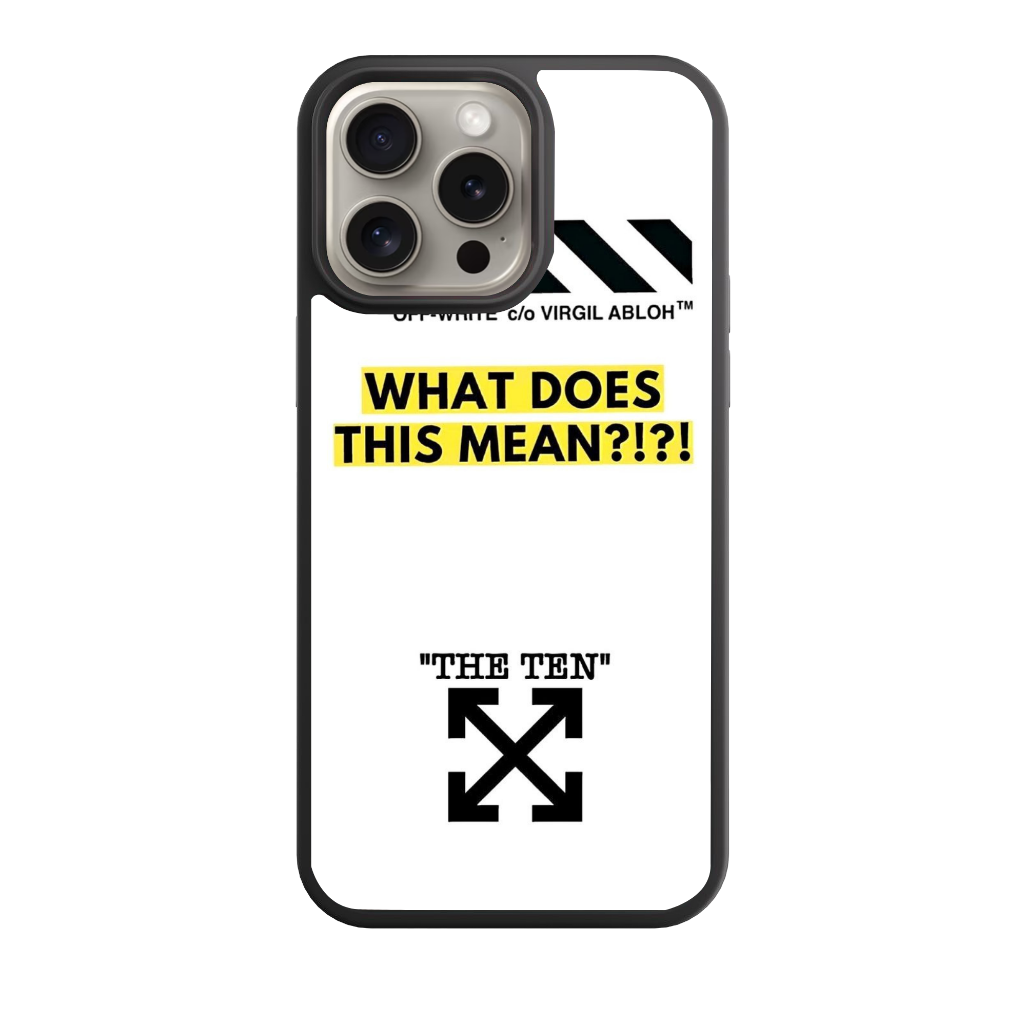 Off White Phone Case For iPhone Samsung Galaxy Pixel - Off White The Ten Deconstructed Poster