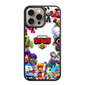 Brawl Stars Phone Case For iPhone Samsung Galaxy Pixel - Brawl Stars Logo And Brawlers Collage On White Background