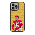 NFL Kansas City Chiefs Phone Case For iPhone Samsung Galaxy Pixel - Kansas City Chiefs Patrick Mahomes Minimalist Art On Gold Background