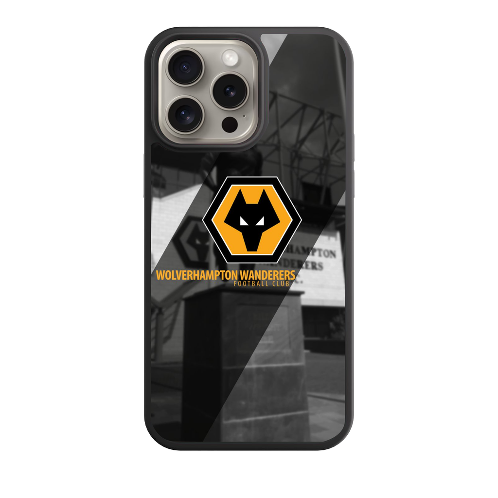 Wolverhampton Wanderers FC Phone Case For iPhone Samsung Galaxy Pixel - Wolverhampton Wanderers FC Crest Billy Wright Statue Poster