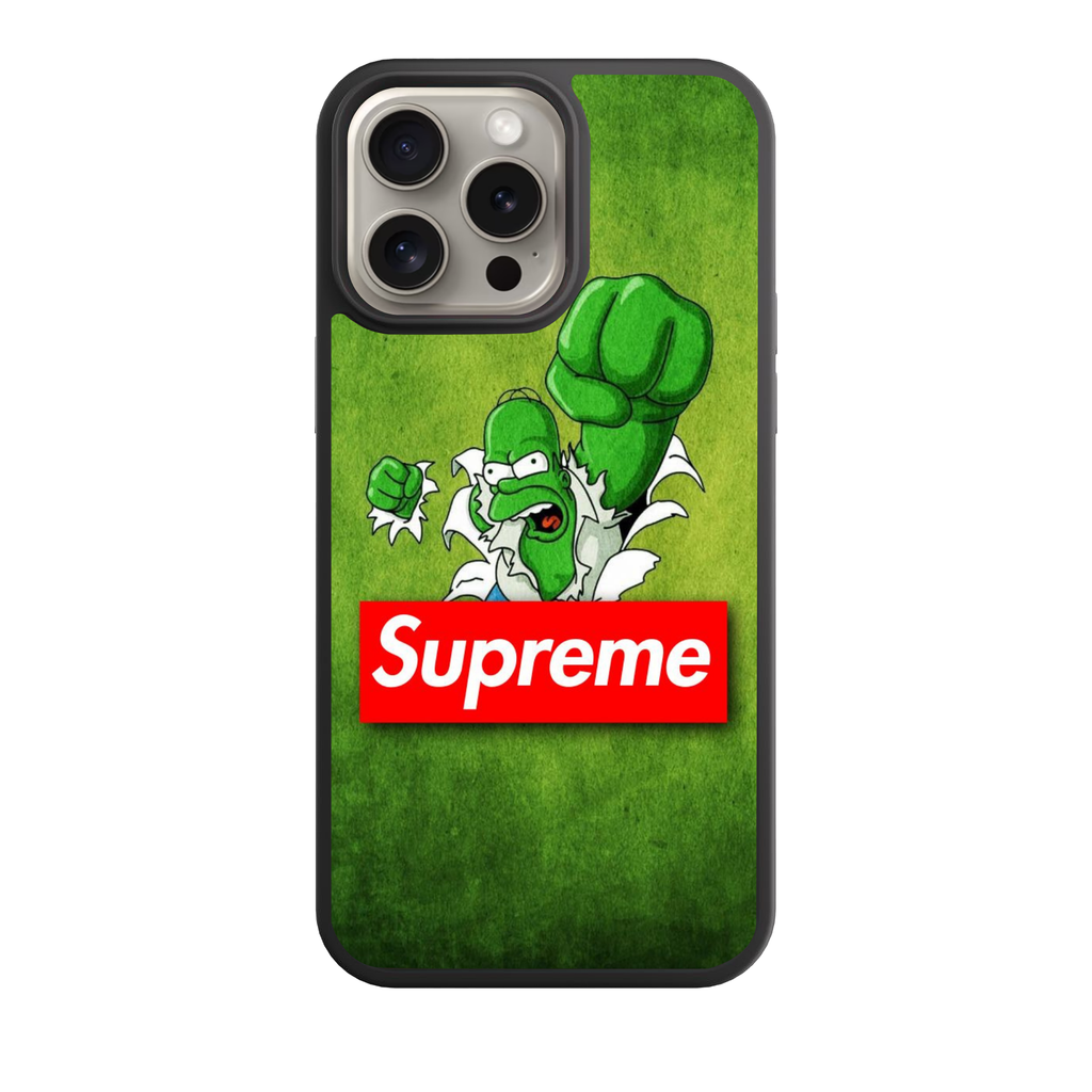 Supreme Homer Simpson Phone Case For iPhone Samsung Galaxy Pixel - Supreme Homer Hulk Poster