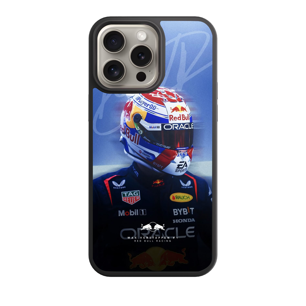 F1 Formula 1 Max Verstappen Phone Case For iPhone Samsung Galaxy Pixel - Max Verstappen Red Bull Racing Profile MV Logo Poster