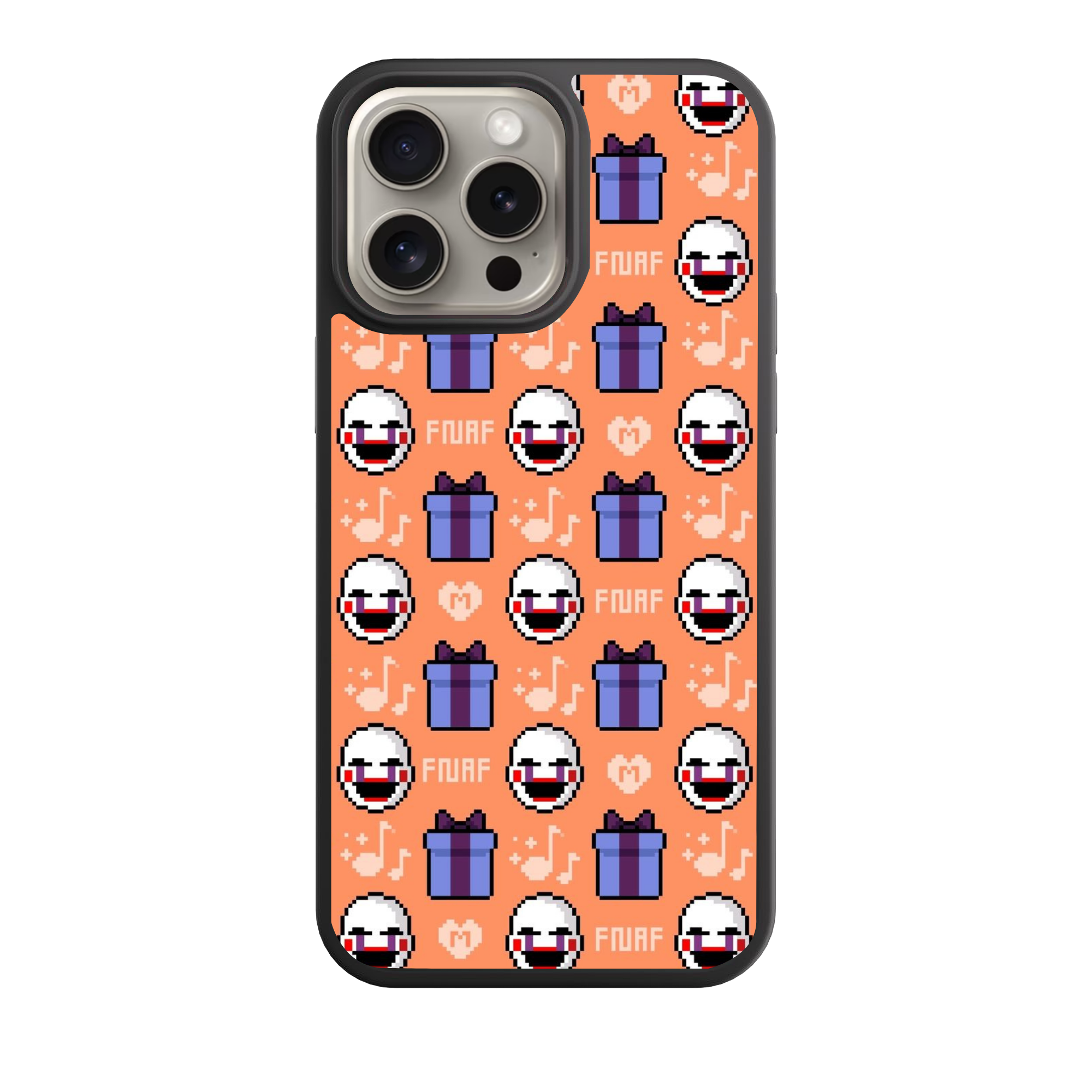 Five Nights At Freddys Marionette Phone Case For iPhone Samsung Galaxy Pixel - Marionette Pixel Art Poster