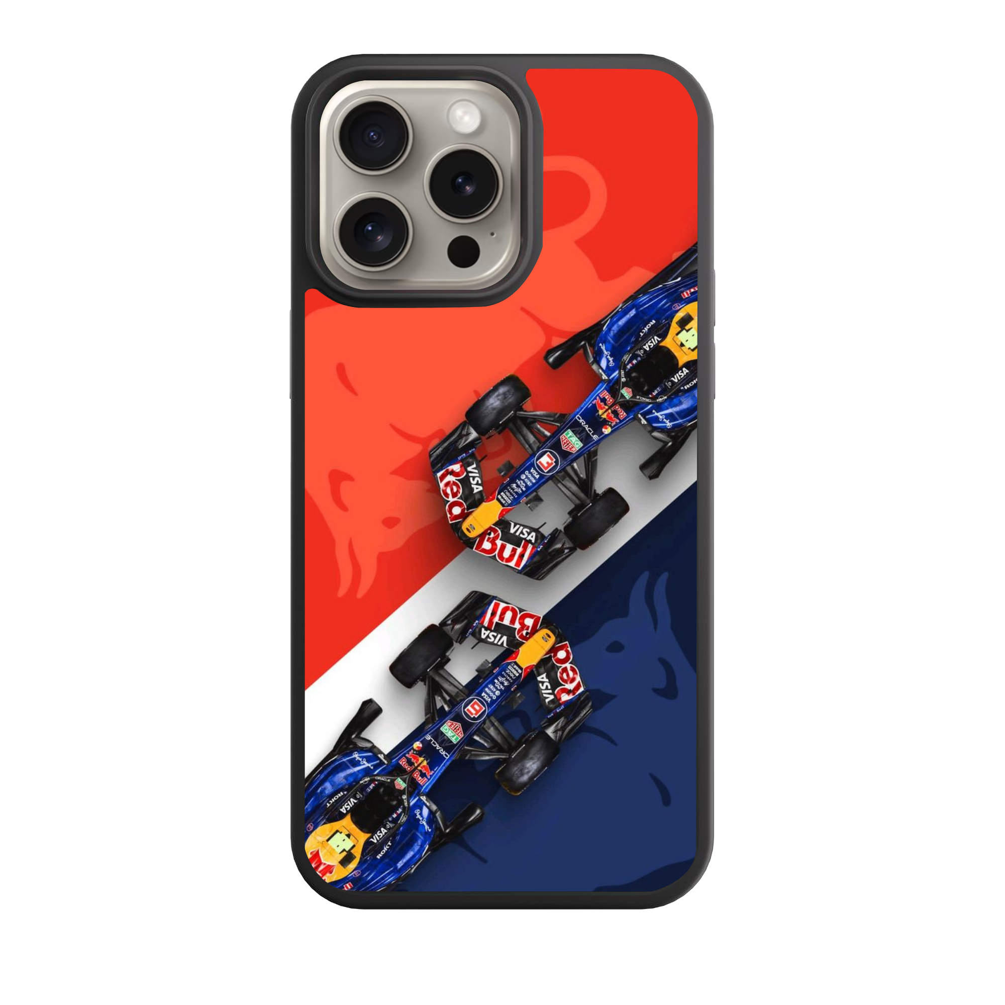 F1 Formula 1 Red Bull Racing Phone Case For iPhone Samsung Galaxy Pixel - Red Bull Racing The VCARB 01 Overhead Profile Art