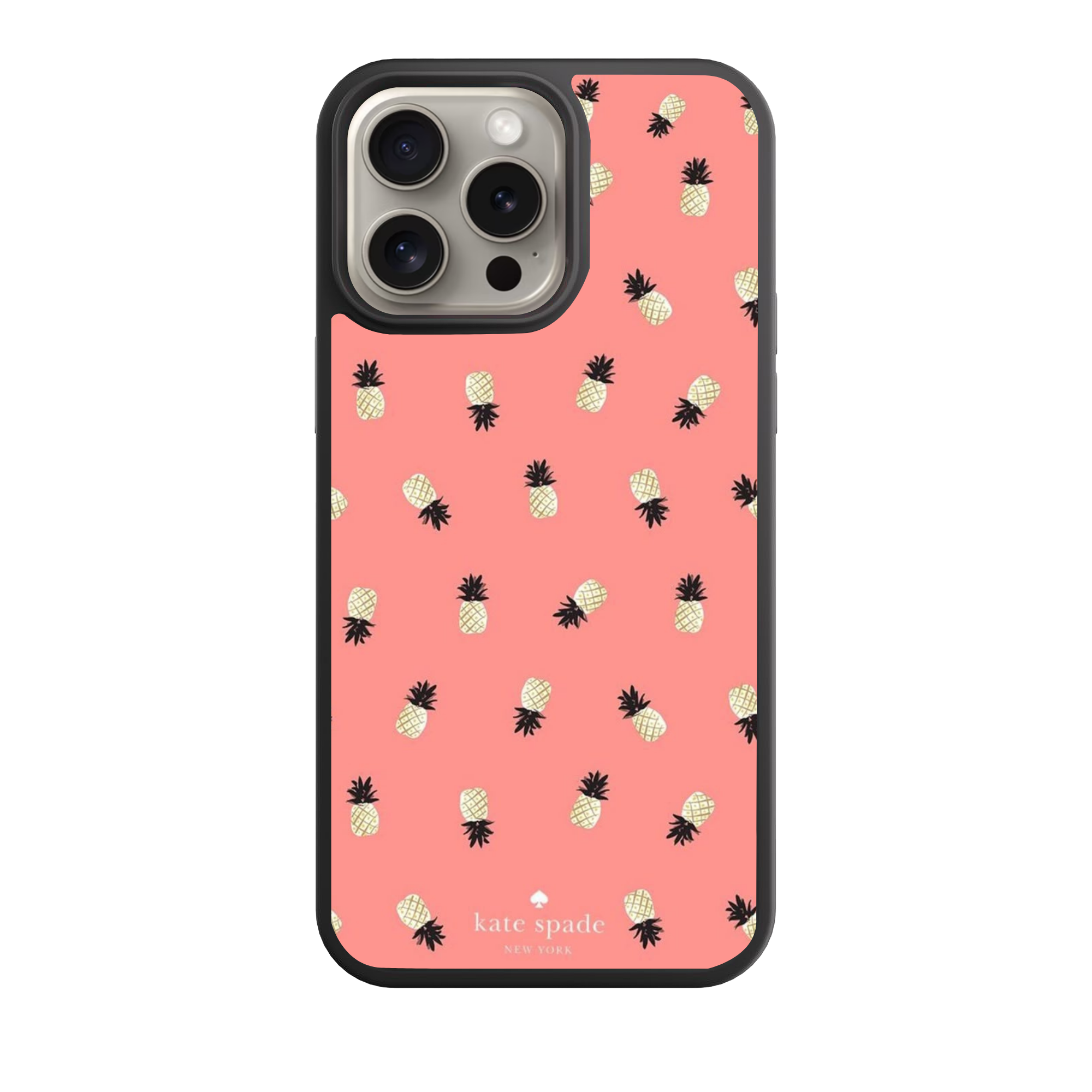 Kate Spade Phone Case For iPhone Samsung Galaxy Pixel - Kate Spade Pineapple Pattern