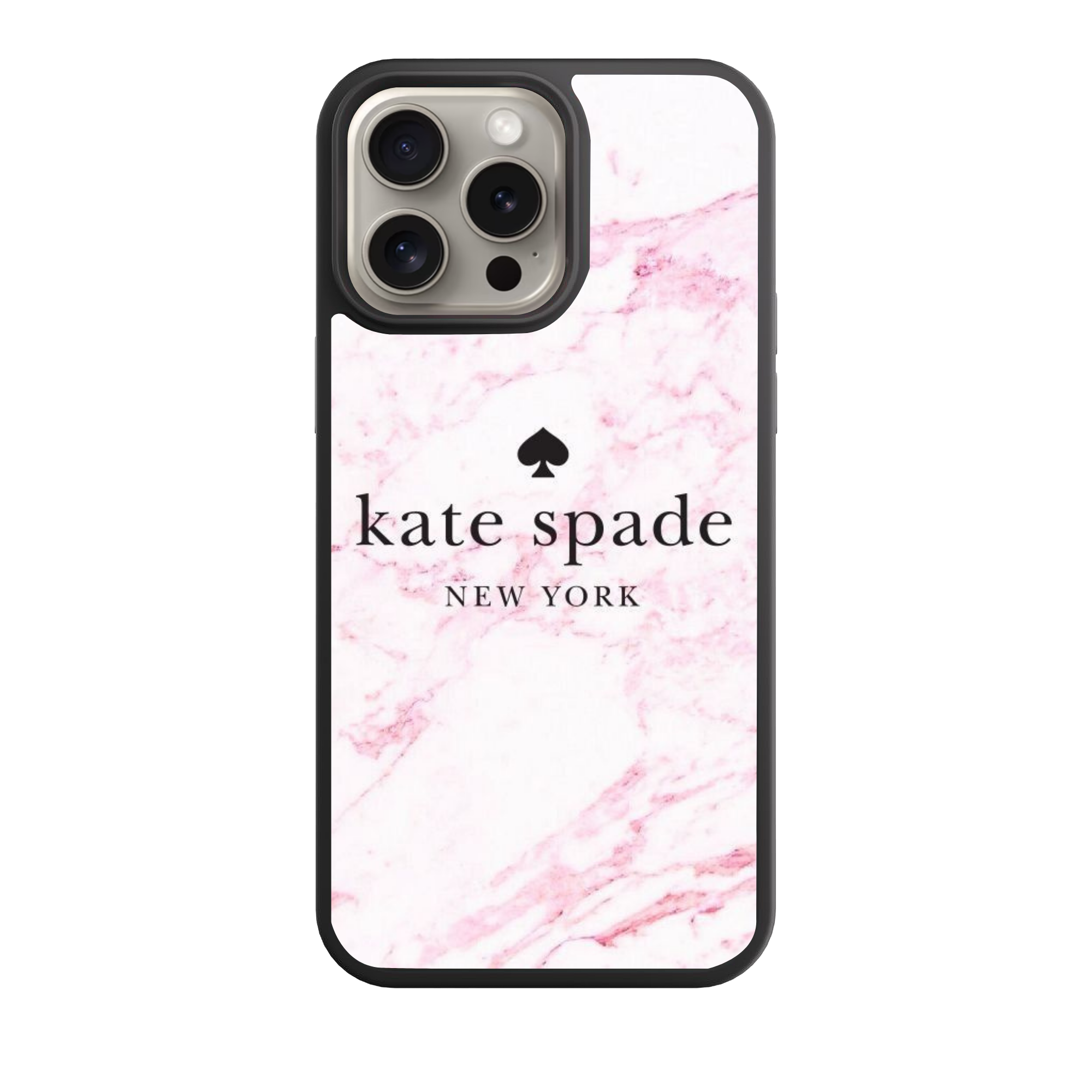 Kate Spade Phone Case For iPhone Samsung Galaxy Pixel - Kate Spade Pink Marble Pattern
