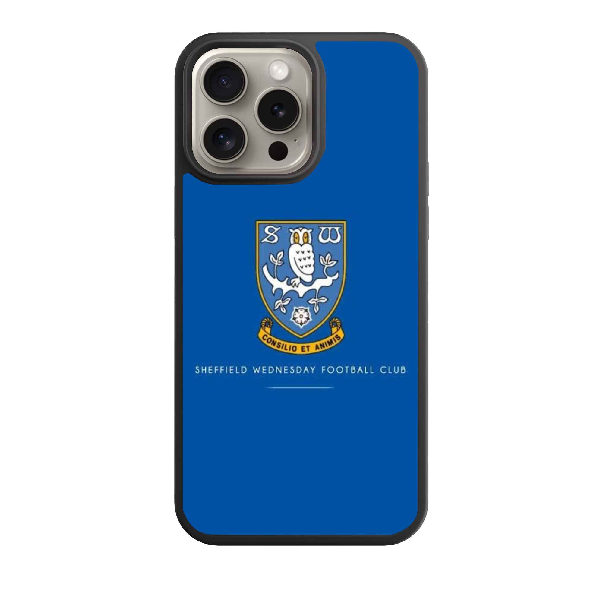 Sheffield Wednesday FC Phone Case For iPhone Samsung Galaxy Pixel - Sheffield Wednesday FC Crest On Blue Background
