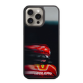 F1 Formula 1 Charles Leclerc Phone Case For iPhone Samsung Galaxy Pixel - Charles Leclerc Back Portrait And Red Blur On Dark Background