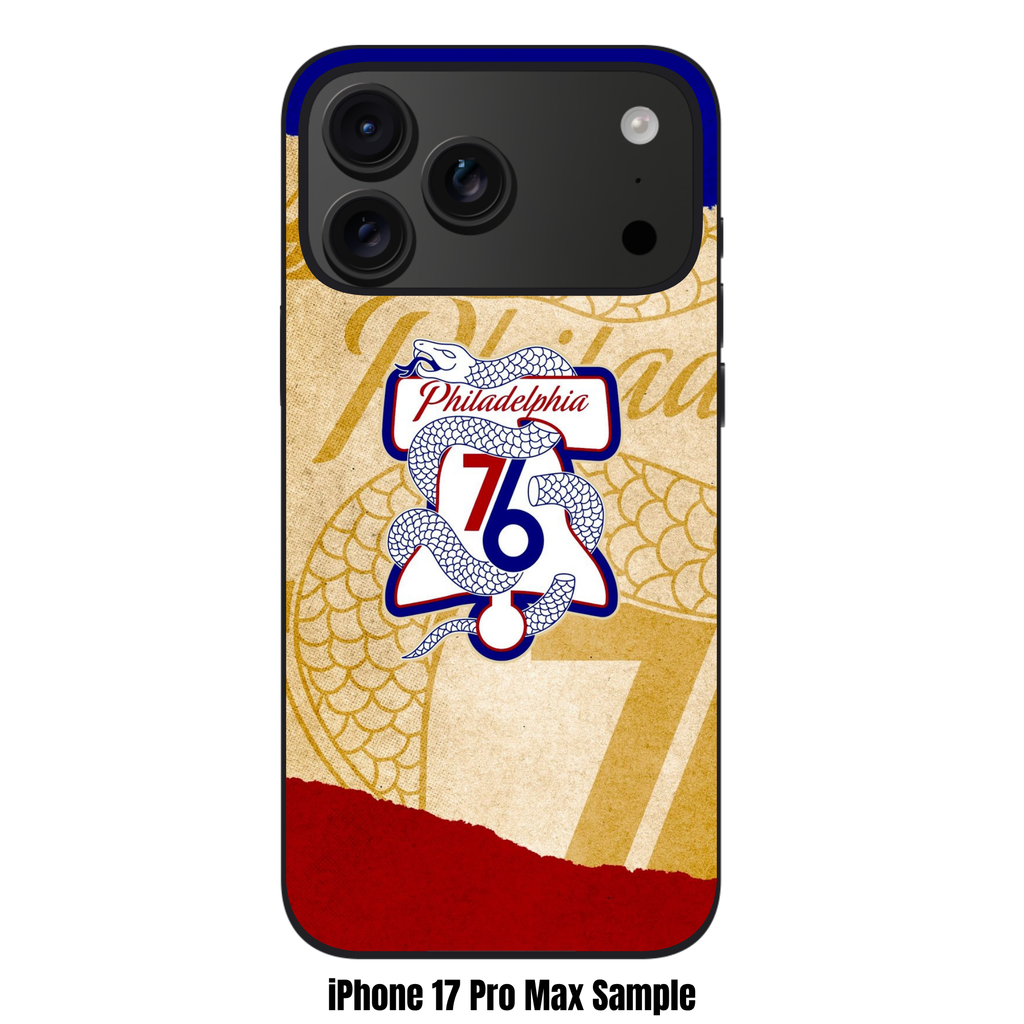 NBA Philadelphia 76ers Phone Case For iPhone Samsung Galaxy Pixel - Philadelphia 76ers Join Or Die Logo On Textured Background