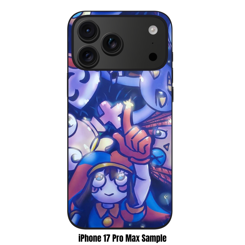 The Amazing Digital Circus Phone Case For iPhone Samsung Galaxy Pixel - Pomni Jax And Friends On Starry Blue Background