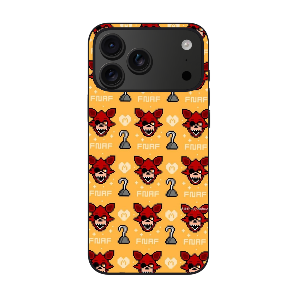 Five Nights At Freddys Foxy Phone Case For iPhone Samsung Galaxy Pixel - Foxy Pixel Art Poster