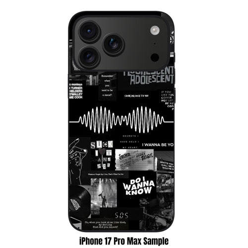 Arctic Monkeys Phone Case For iPhone Samsung Galaxy Pixel - Arctic Monkeys Aesthetic Collage Poster In Black Background