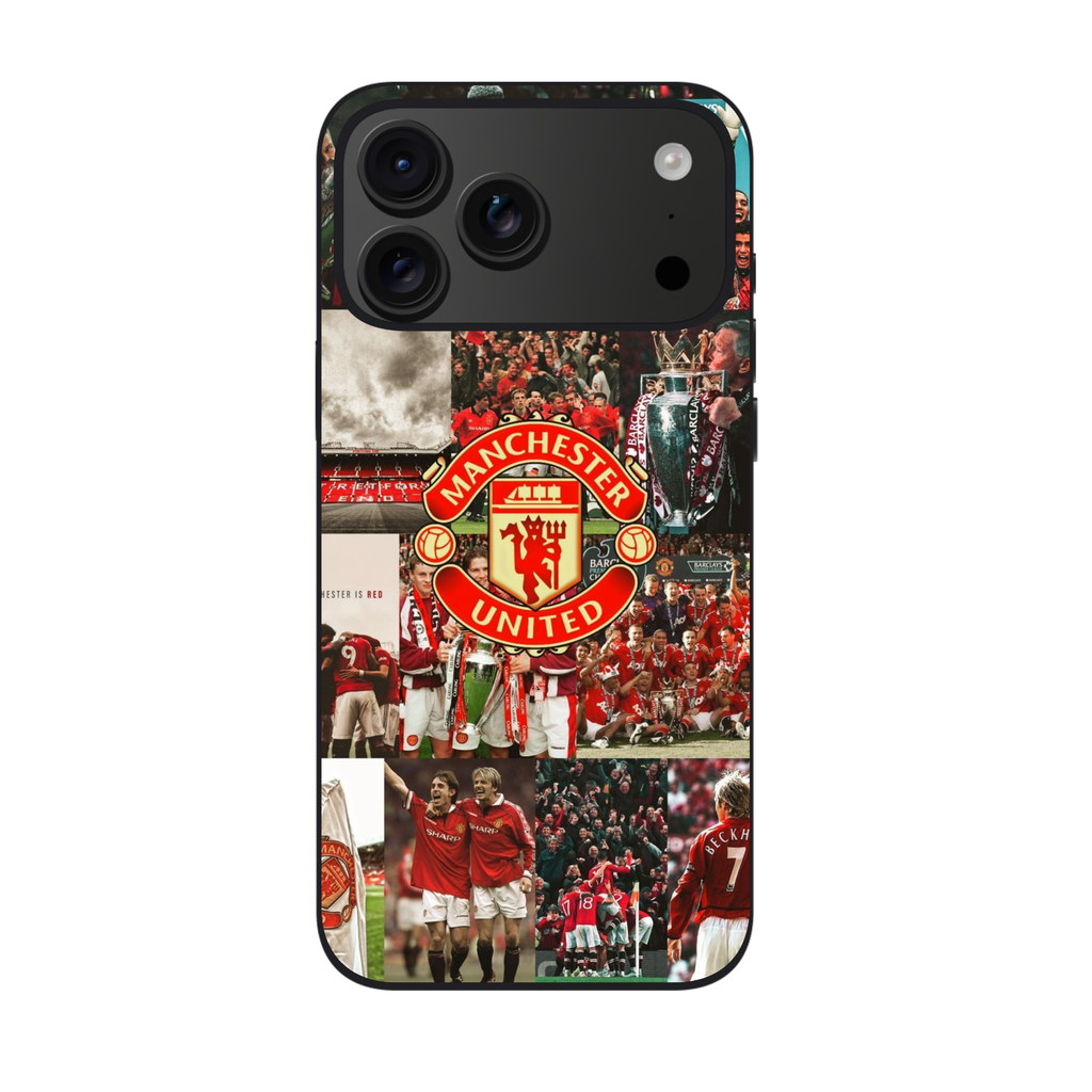 Manchester United FC Phone Case For iPhone Samsung Galaxy Pixel - Manchester United FC Legendary Moments History Collage Art