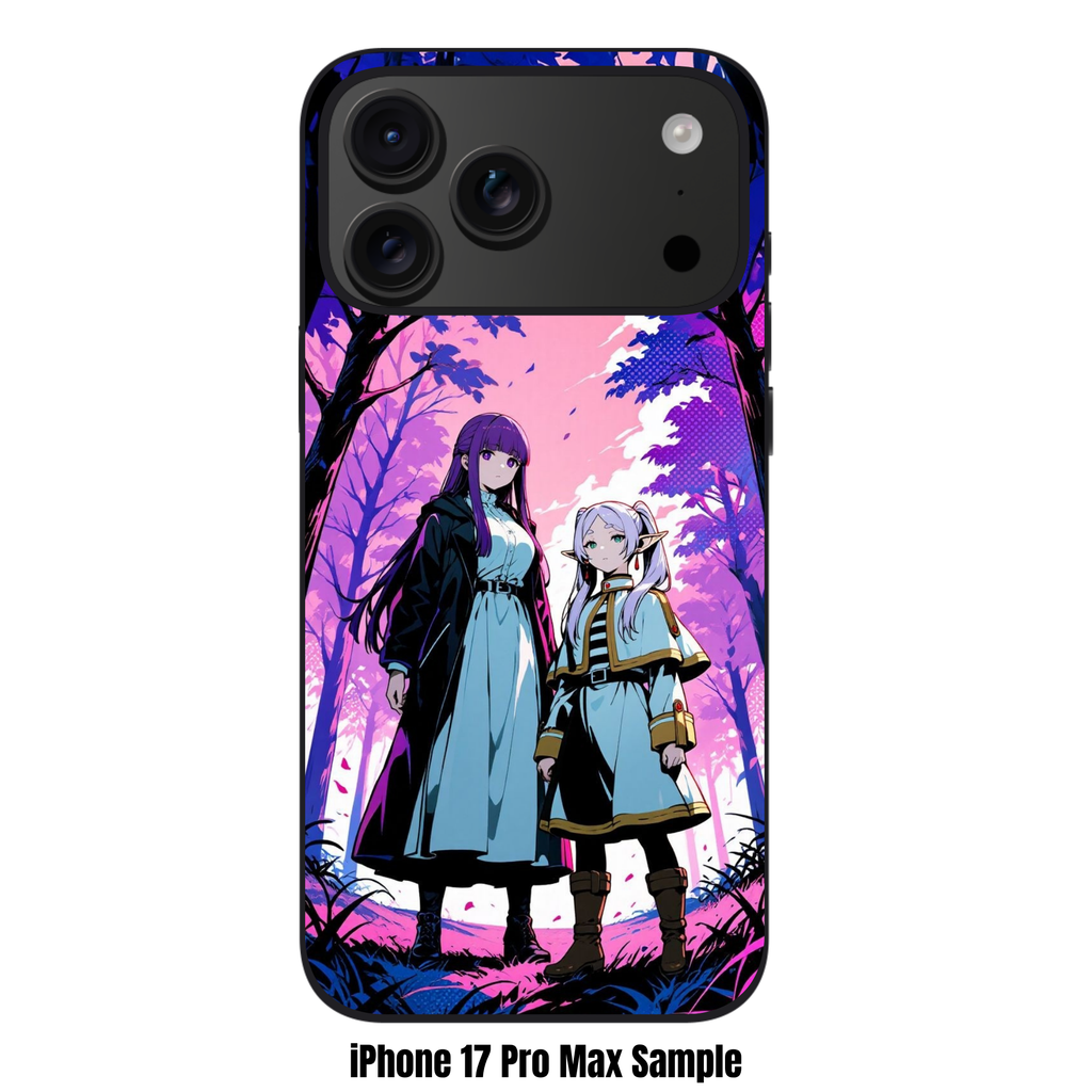 Frieren Beyond Journeys End Phone Case For iPhone Samsung Galaxy Pixel - Fern And Frieren Standing In Purple Forest