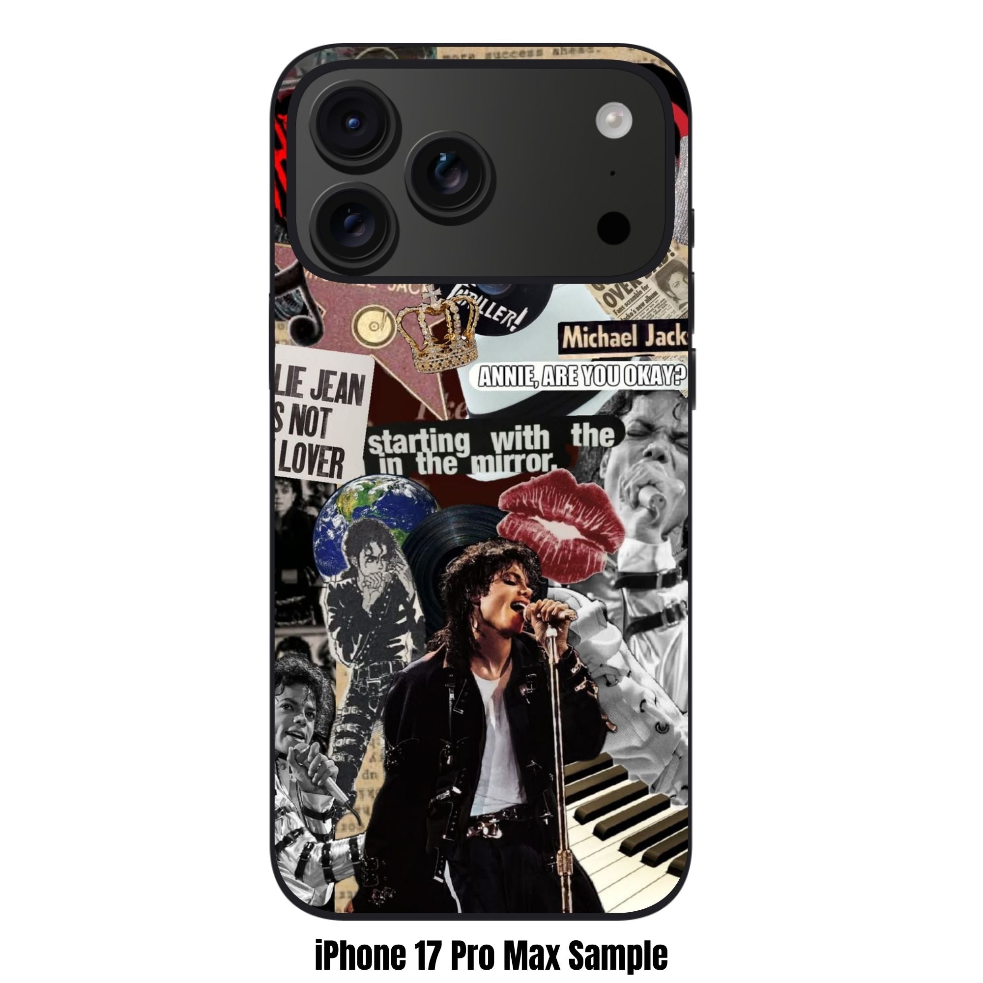 Michael Jackson Phone Case For iPhone Samsung Galaxy Pixel - Michael Jackson Vintage Scrapbook Collage