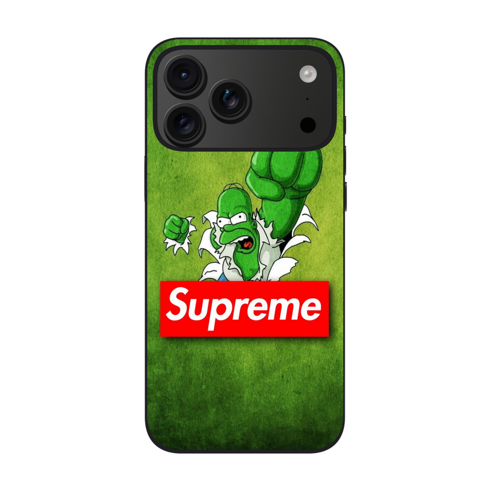 Supreme Homer Simpson Phone Case For iPhone Samsung Galaxy Pixel - Supreme Homer Hulk Poster