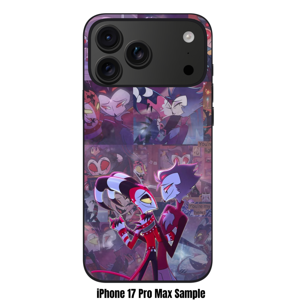 Helluva Boss Phone Case For iPhone Samsung Galaxy Pixel - Blitz And Stolas A Helluva Love Story Collage
