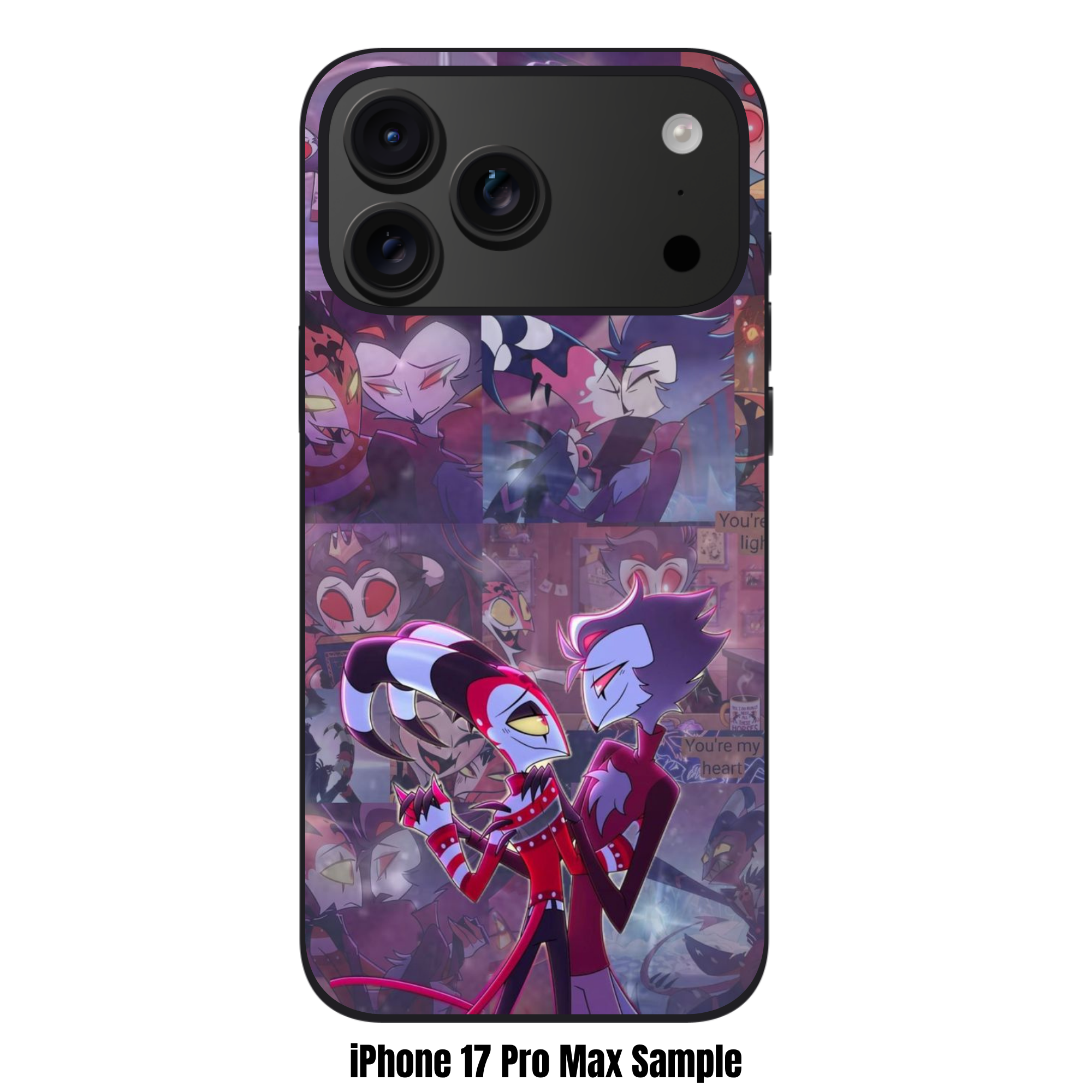 Helluva Boss Phone Case For iPhone Samsung Galaxy Pixel - Blitz And Stolas A Helluva Love Story Collage