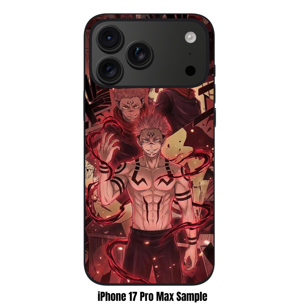Jujutsu Kaisen Sukuna Phone Case For iPhone Samsung Galaxy Pixel - Ryomen Sukuna Cursed Energy Manga Collage Art