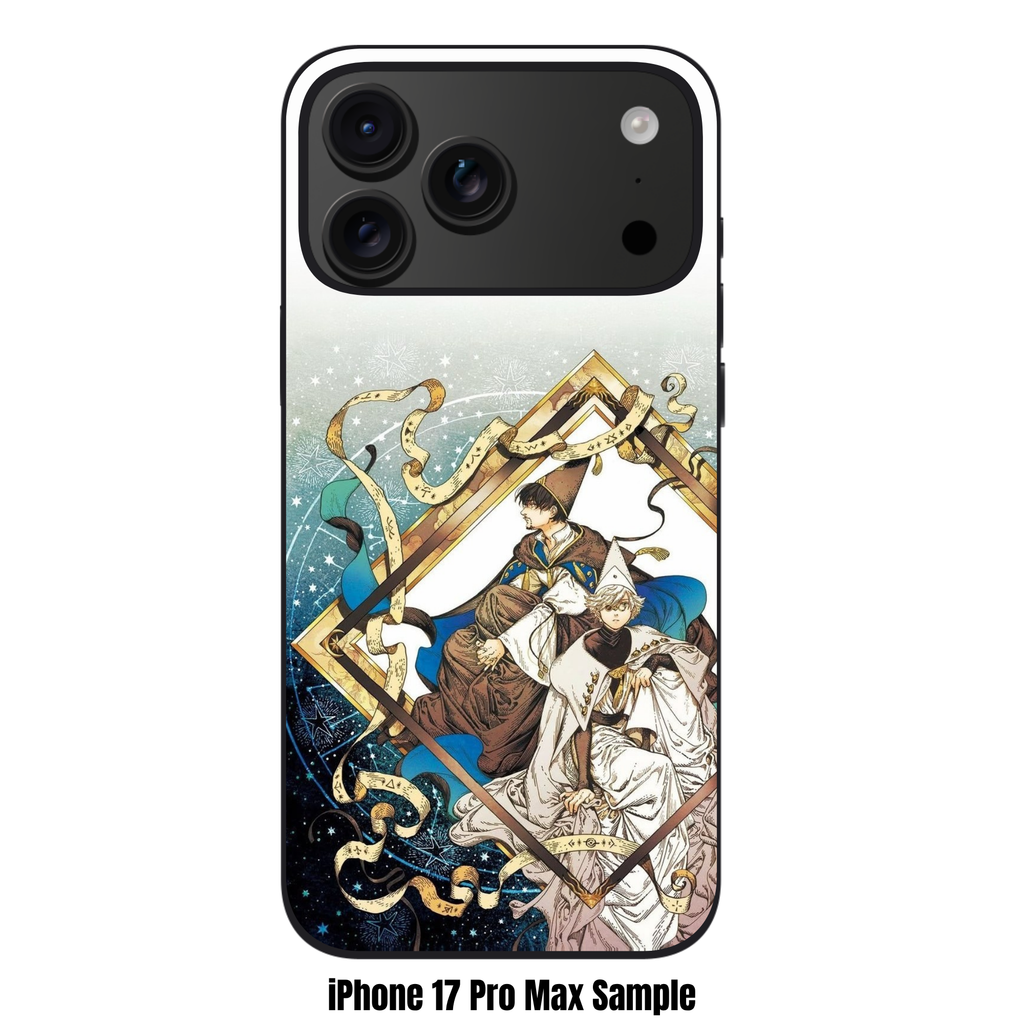 Witch Hat Atelier Phone Case For iPhone Samsung Galaxy Pixel - Qifrey And Olruggio Inside Ornate Frame On White Background