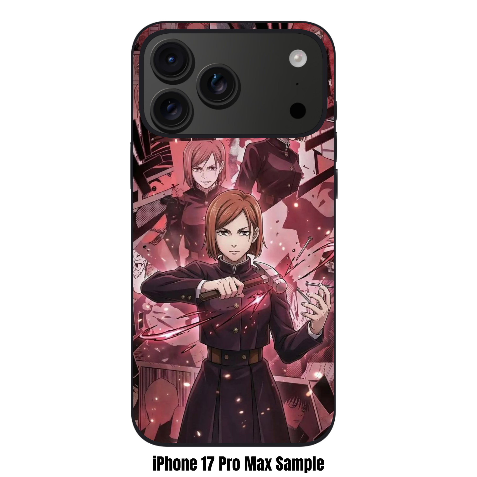 Jujutsu Kaisen Nobara Phone Case For iPhone Samsung Galaxy Pixel - Nobara Straw Doll Technique Manga Collage Poster
