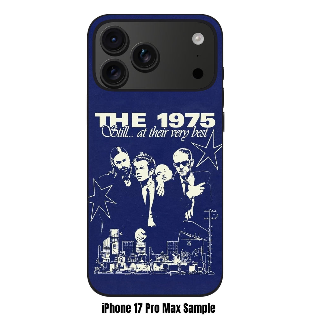 The 1975 Phone Case For iPhone Samsung Galaxy Pixel - The 1975 Still At Their Very Best Merch Graphic In Navy Background