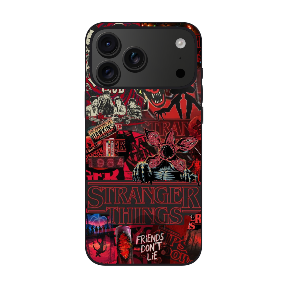 Stranger Things Phone Case For iPhone Samsung Galaxy Pixel - Stranger Things Hellfire And Hawkins Collage Poster