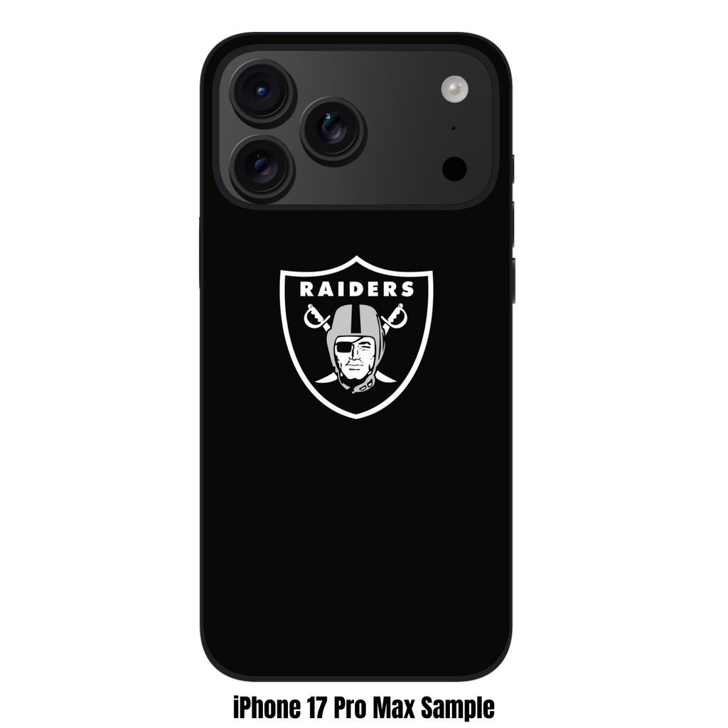 NFL Las Vegas Raiders Phone Case For iPhone Samsung Galaxy Pixel - Las Vegas Raiders Logo On Black Background