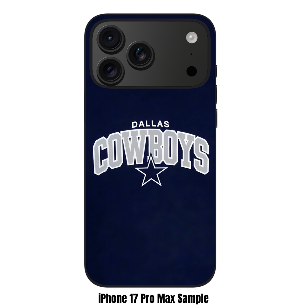 NFL Dallas Cowboys Phone Case For iPhone Samsung Galaxy Pixel - Dallas Cowboys Logo And Wordmark On Navy Blue Background