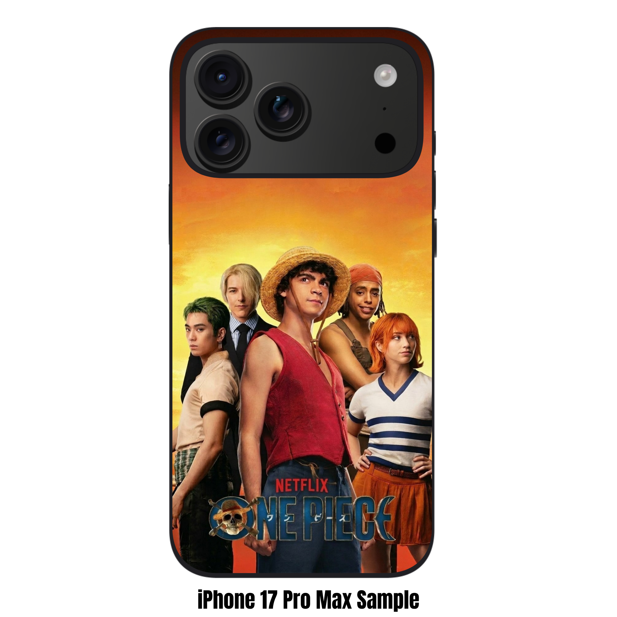 One Piece Live Action Phone Case For iPhone Samsung Galaxy Pixel - One Piece Straw Hat Pirates Full Crew Poster