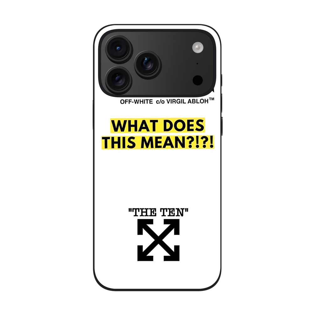 Off White Phone Case For iPhone Samsung Galaxy Pixel - Off White The Ten Deconstructed Poster