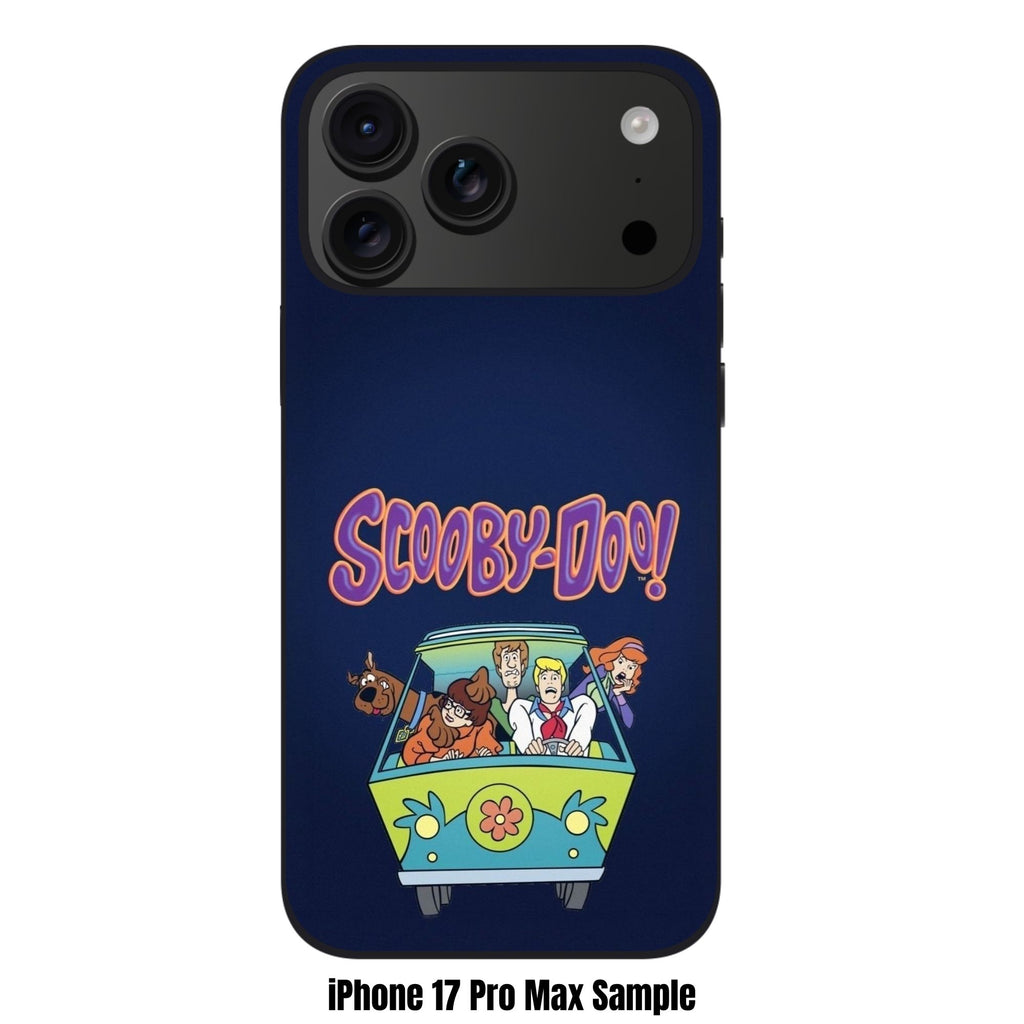Scooby Doo Phone Case For iPhone Samsung Galaxy Pixel - Scooby Doo Mystery Machine Gang Logo Art On Navy Background