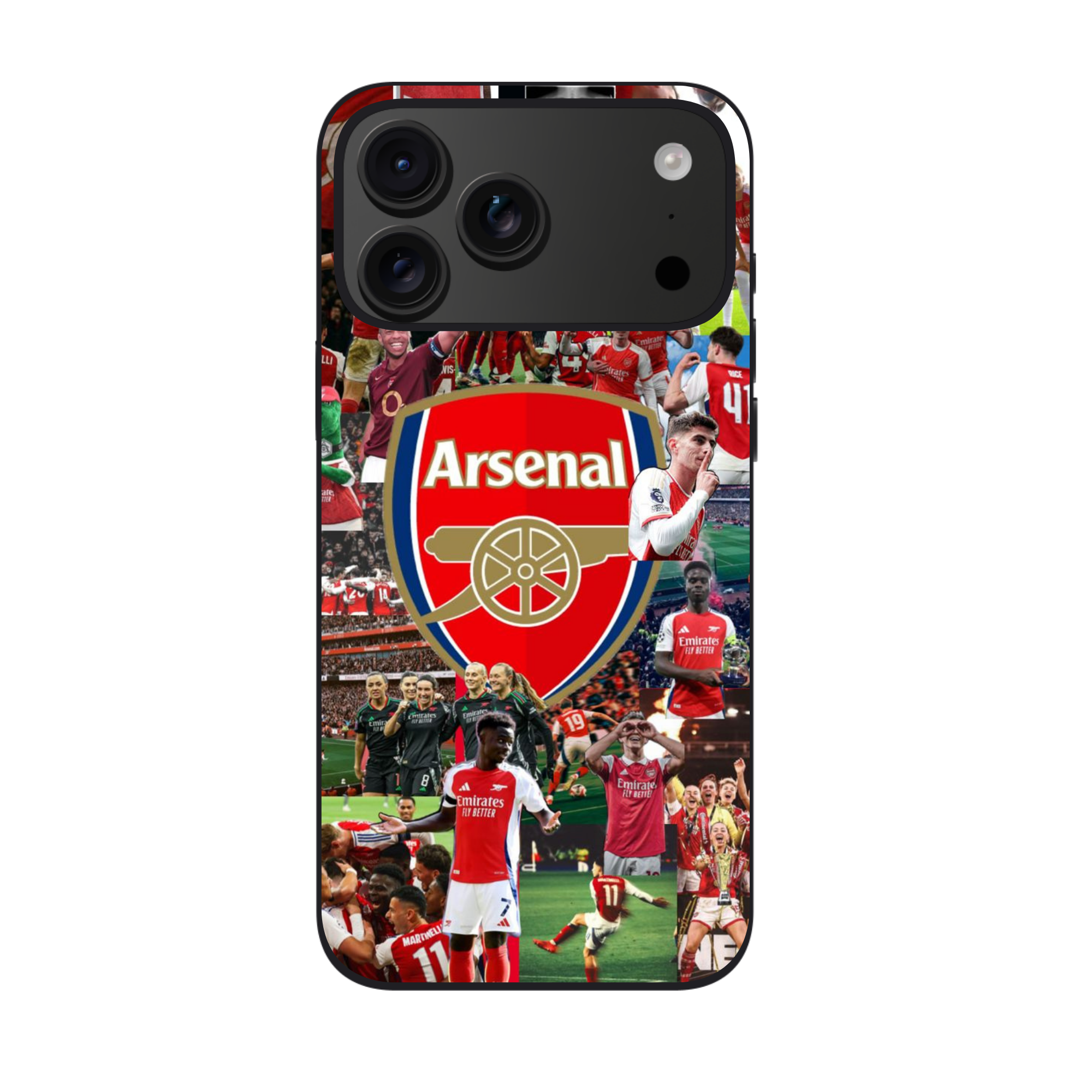 Arsenal FC Phone Case For iPhone Samsung Galaxy Pixel - Arsenal FC Ultimate Collage Poster