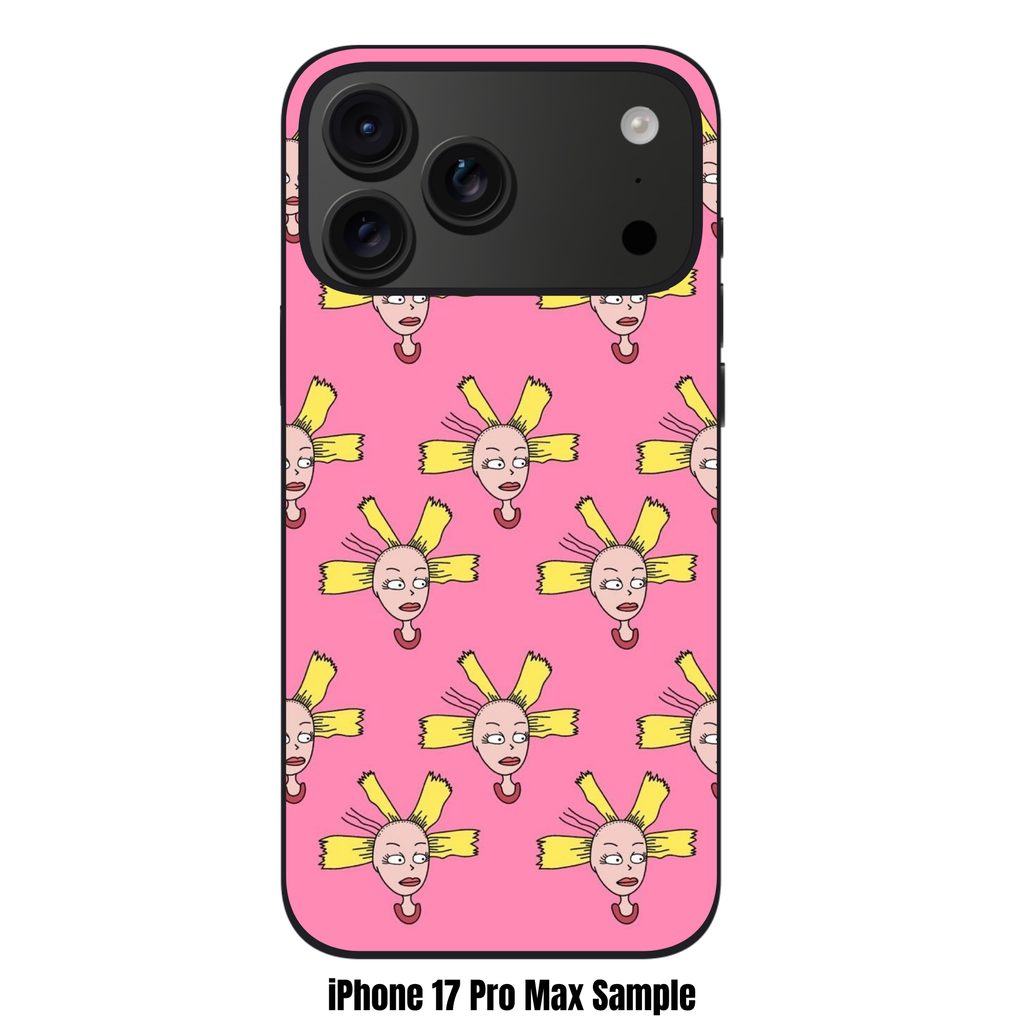 Rugrats Cynthia Phone Case For iPhone Samsung Galaxy Pixel - Cynthia Pickles Pattern On Pink Background