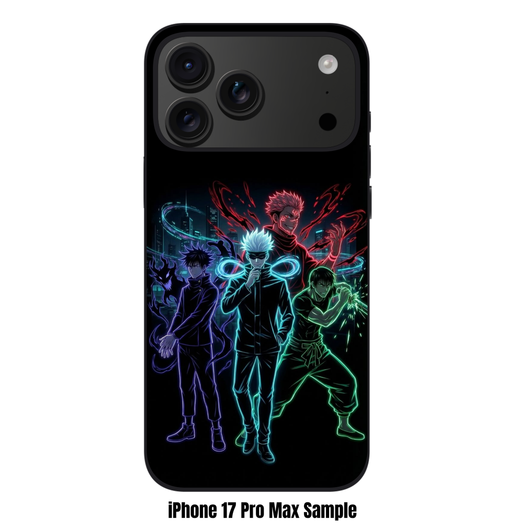 Jujutsu Kaisen Phone Case For iPhone Samsung Galaxy Pixel - Jujutsu Kaisen Neon Sorcerer Battle Team