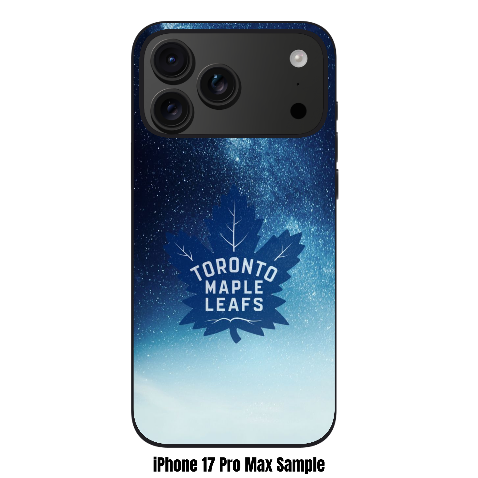 NHL Toronto Maple Leafs Phone Case For iPhone Samsung Galaxy Pixel - Toronto Maple Leafs Logo On Starry Night Sky Background