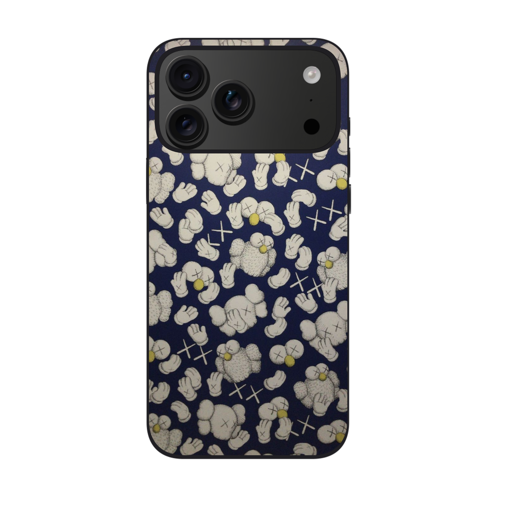 Kaws Phone Case For iPhone Samsung Galaxy Pixel - Kaws BFF Seeing Watching Color Pattern