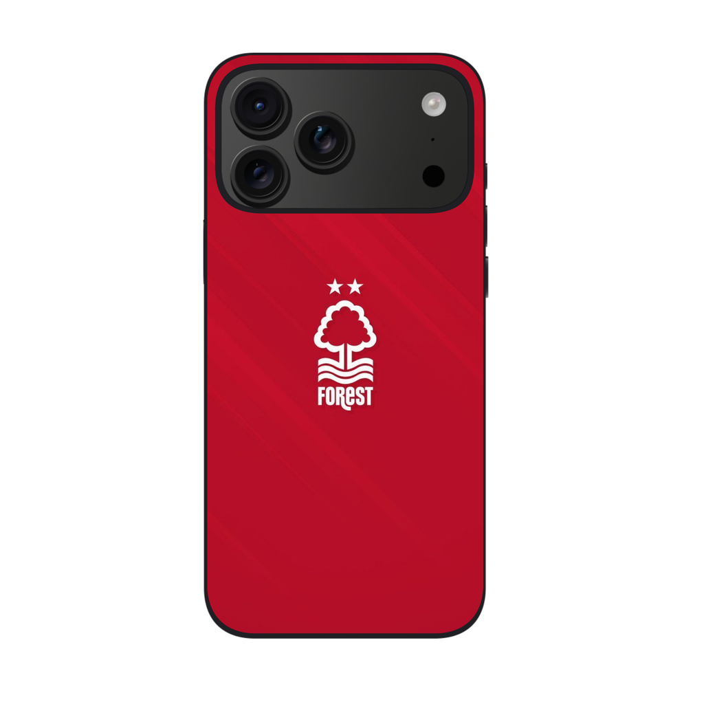 Nottingham Forest FC Phone Case For iPhone Samsung Galaxy Pixel - Nottingham Forest White Two Star Crest On Diagonal Red Background