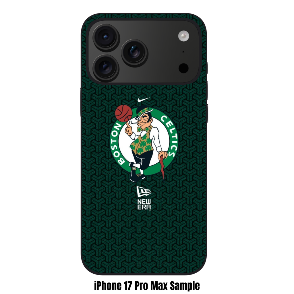 NBA Boston Celtics Phone Case For iPhone Samsung Galaxy Pixel - Boston Celtics Lucky The Leprechaun Logo Textured Brand Art