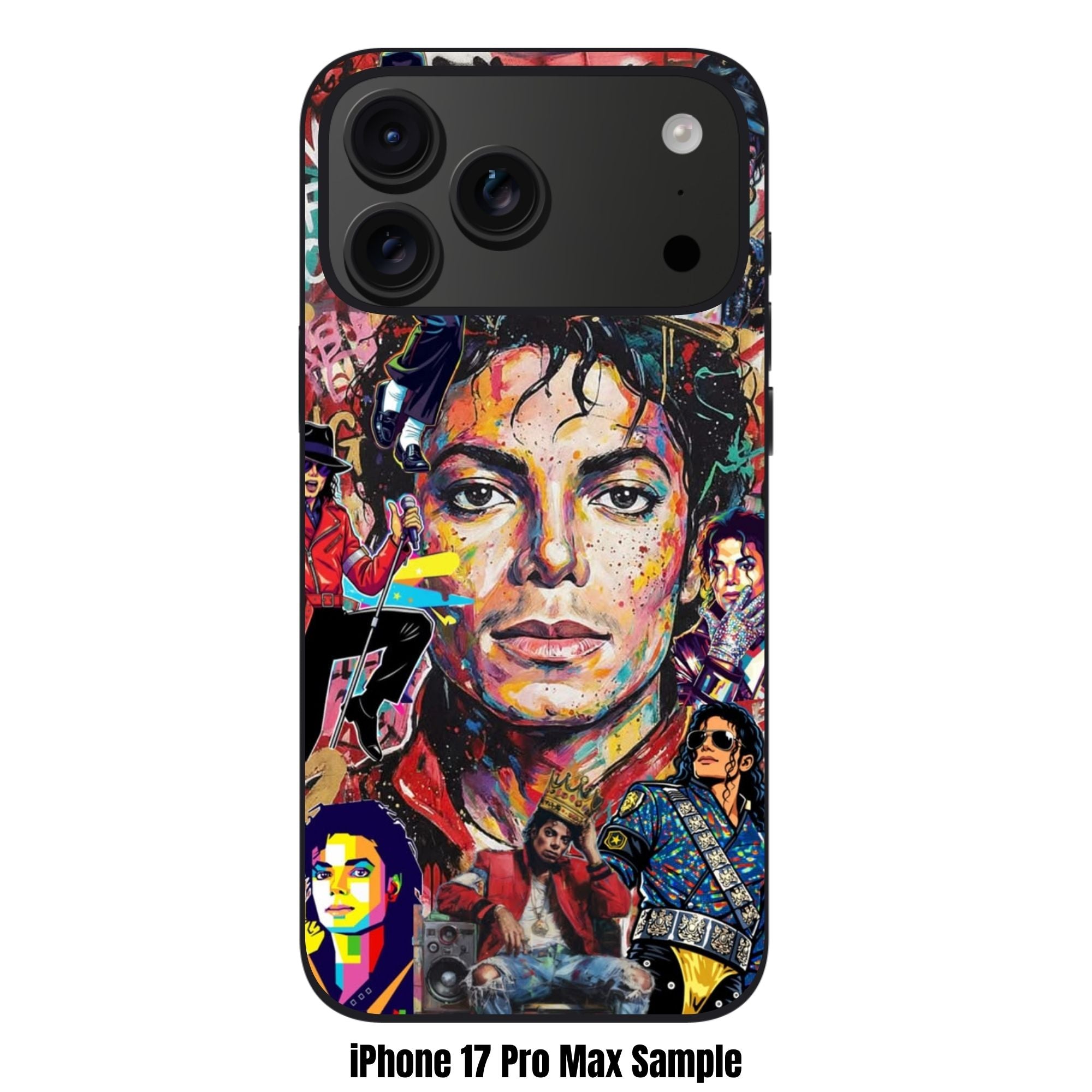Michael Jackson Phone Case For iPhone Samsung Galaxy Pixel - Michael Jackson Colorful Graffiti Collage