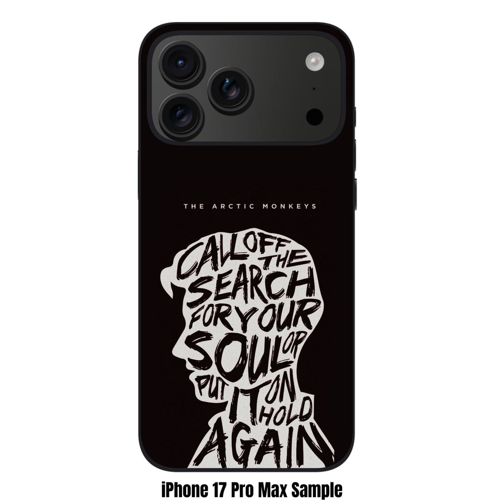 Arctic Monkeys Phone Case For iPhone Samsung Galaxy Pixel - Arctic Monkeys Call Off The Search Graphic Poster In Black Background