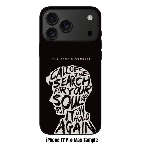 Arctic Monkeys Phone Case For iPhone Samsung Galaxy Pixel - Arctic Monkeys Call Off The Search Graphic Poster In Black Background